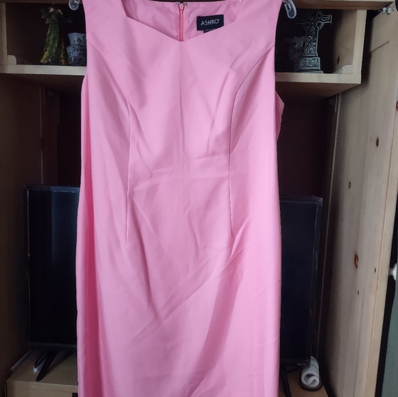 Elegant Dress/Coat set Quality Jacquard style print with a subtle sheen. Size 12 - Picture 5 of 11